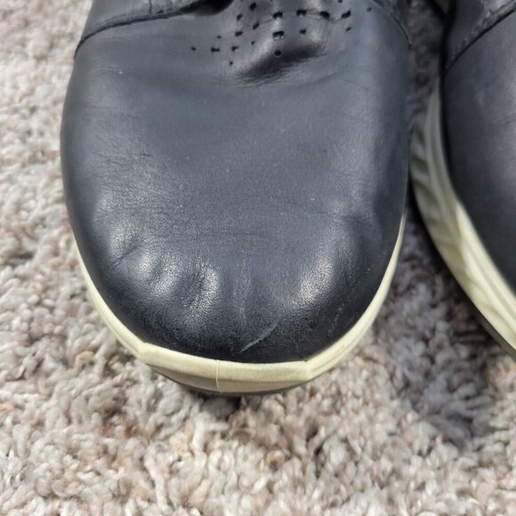 ECCO ST.1 High Men's Black Casual Shoes Sneakers Leather - Picture 5 of 9